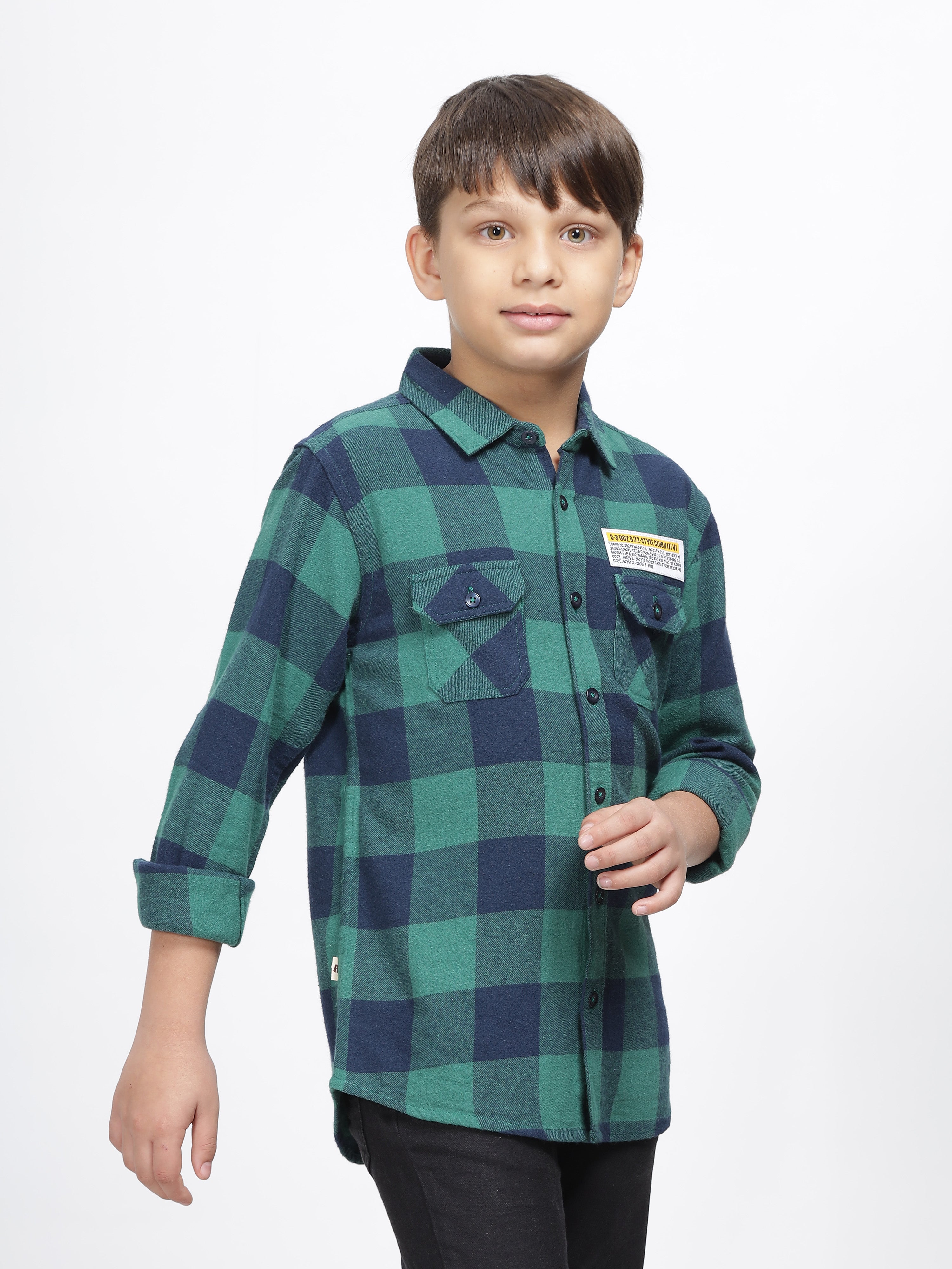 Evergreen Checkered Button-Up Shirt