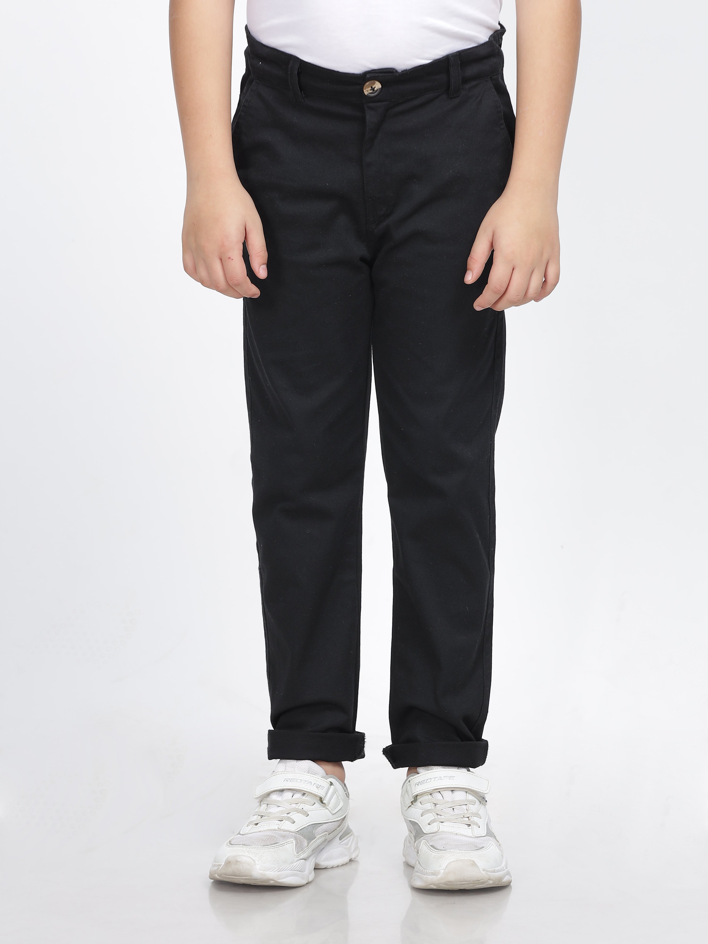 Midnight Black Slim-Fit Chinos