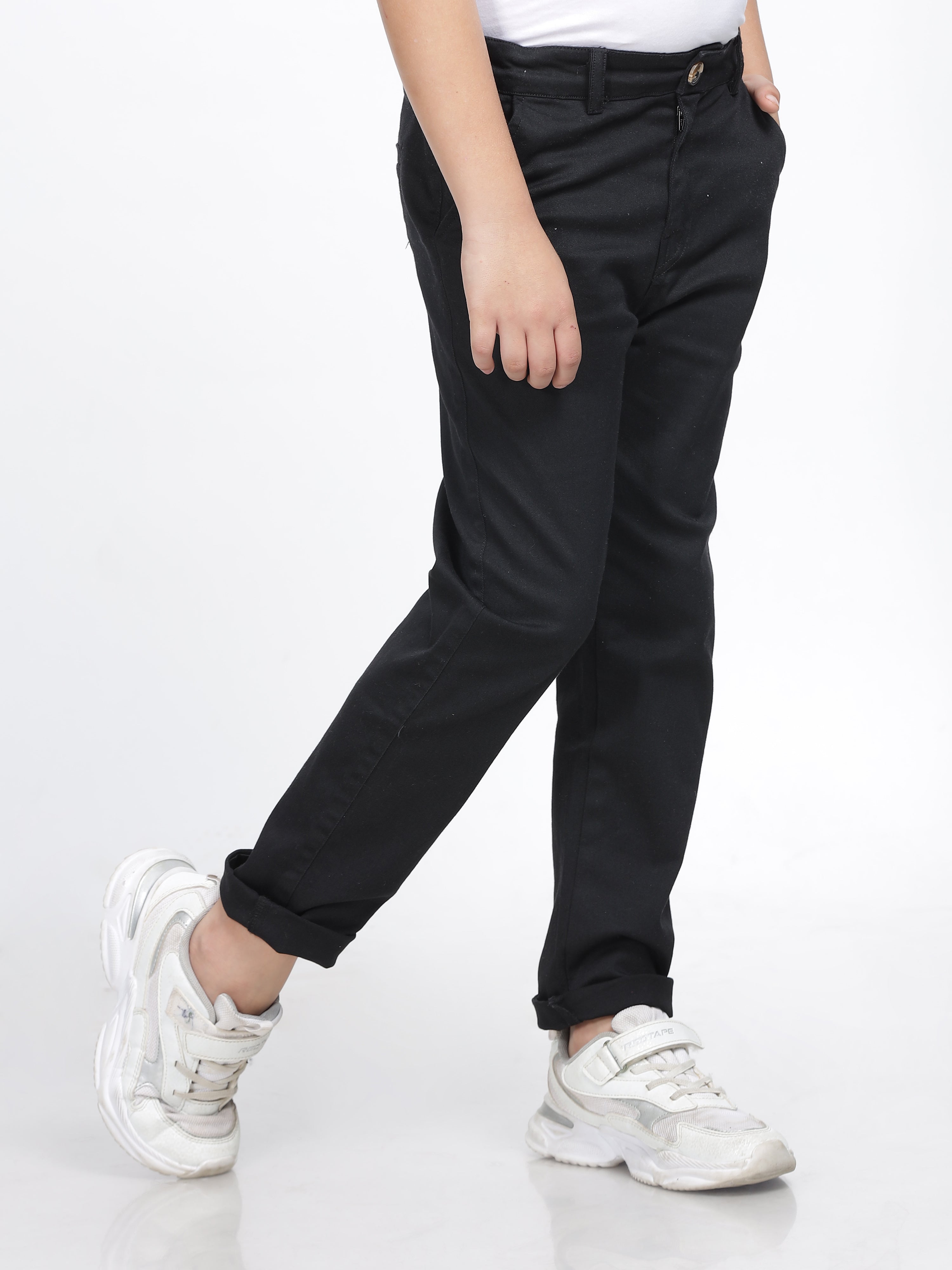 Midnight Black Slim-Fit Chinos