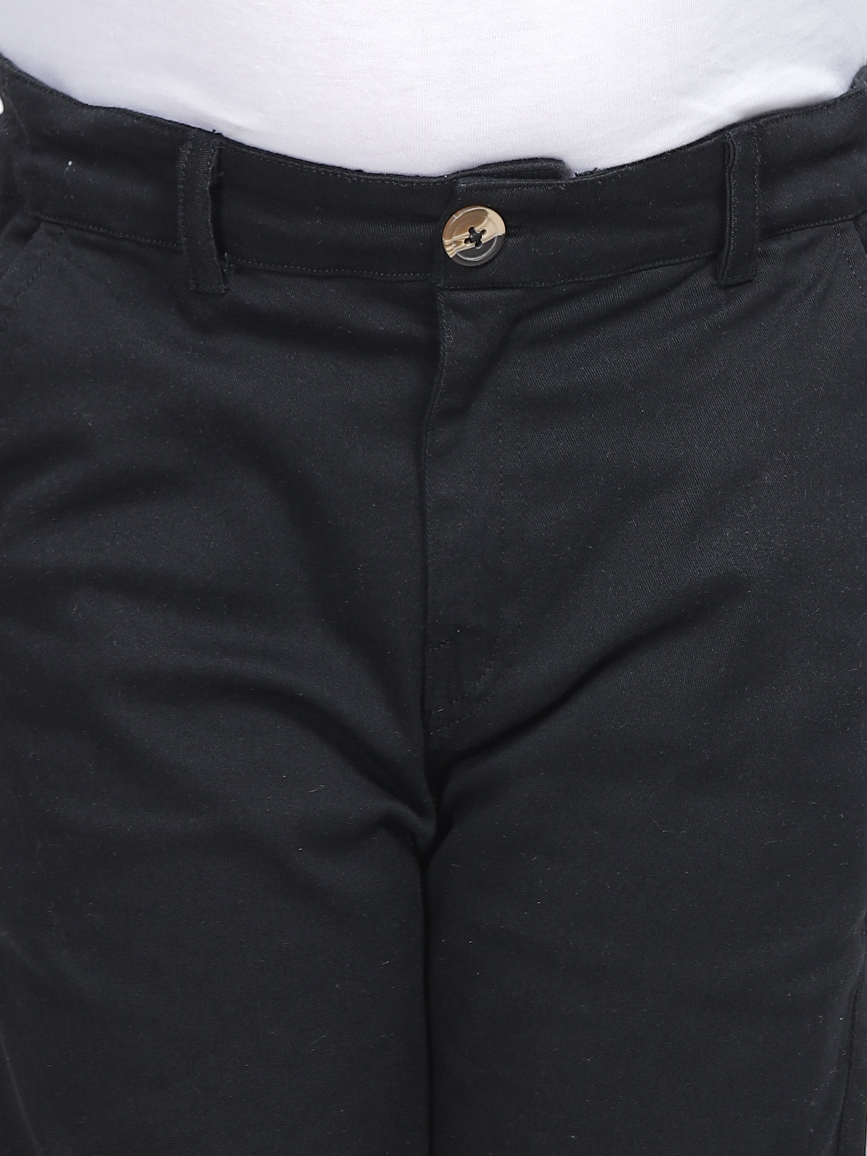 Midnight Black Slim-Fit Chinos