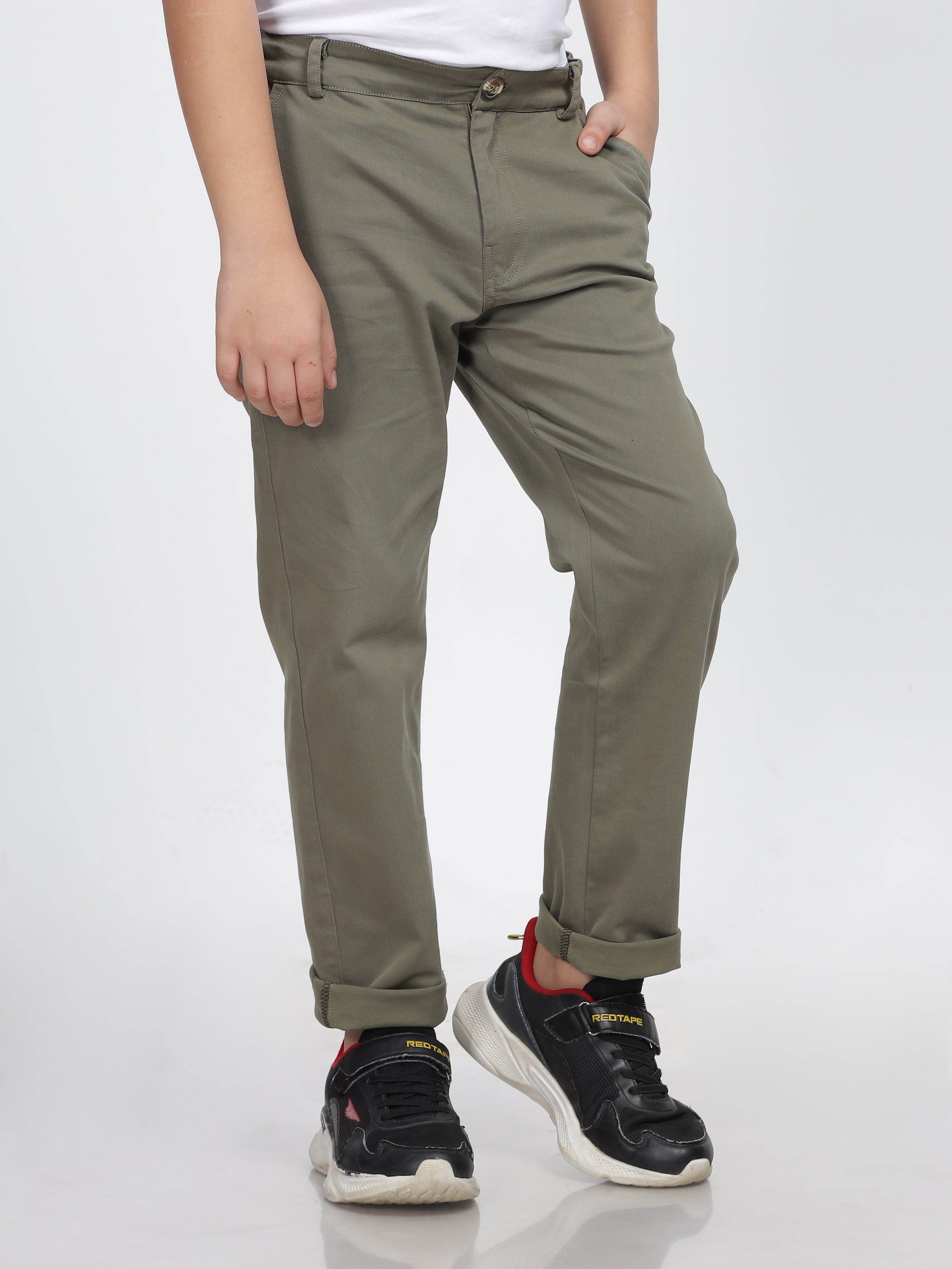 Light Sage Green Slim-Fit Chinos