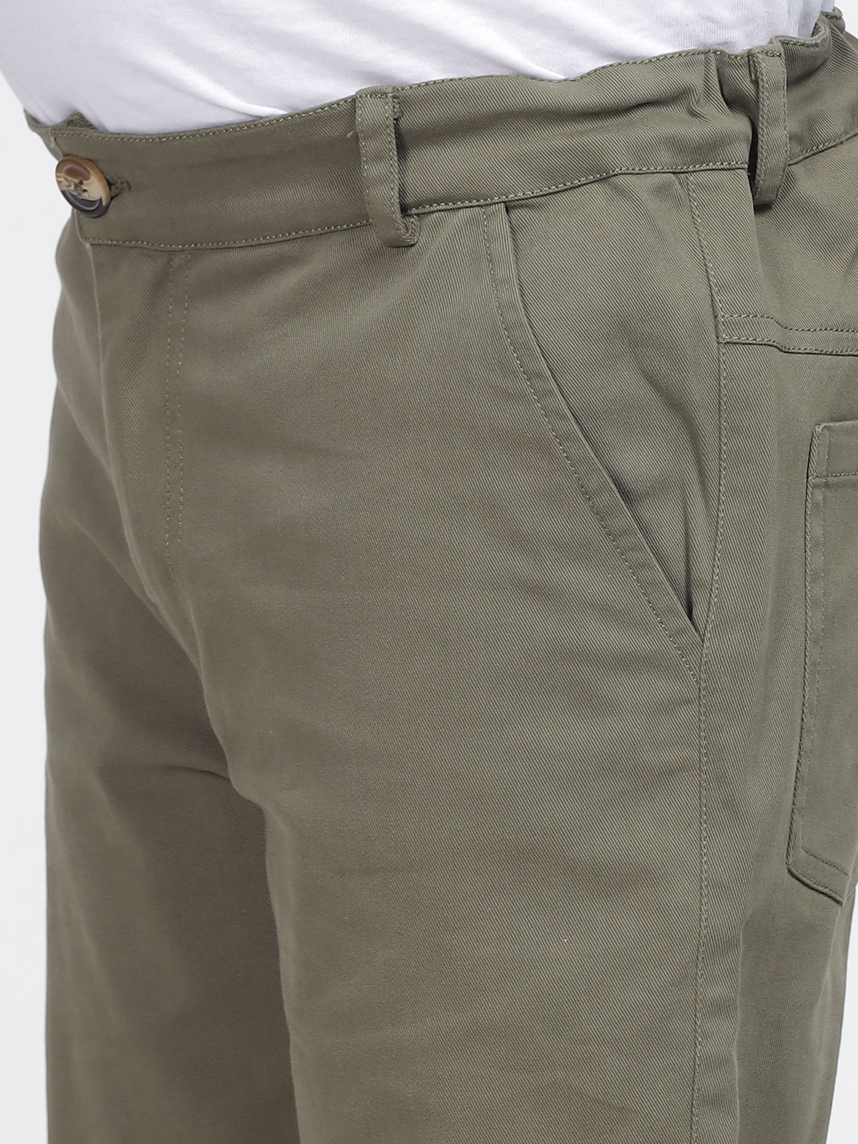 Light Sage Green Slim-Fit Chinos