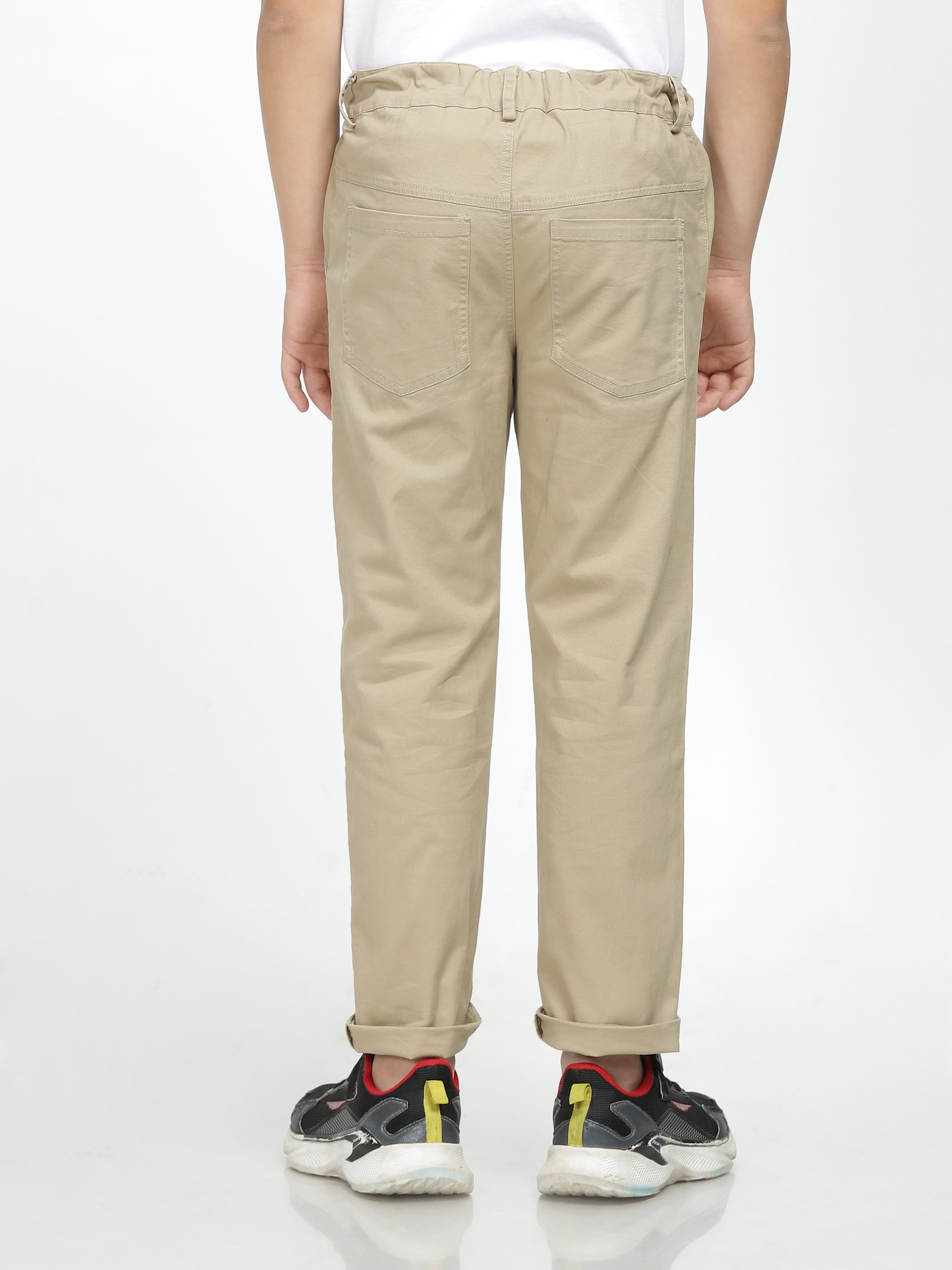 Classic Beige Slim-Fit Chinos