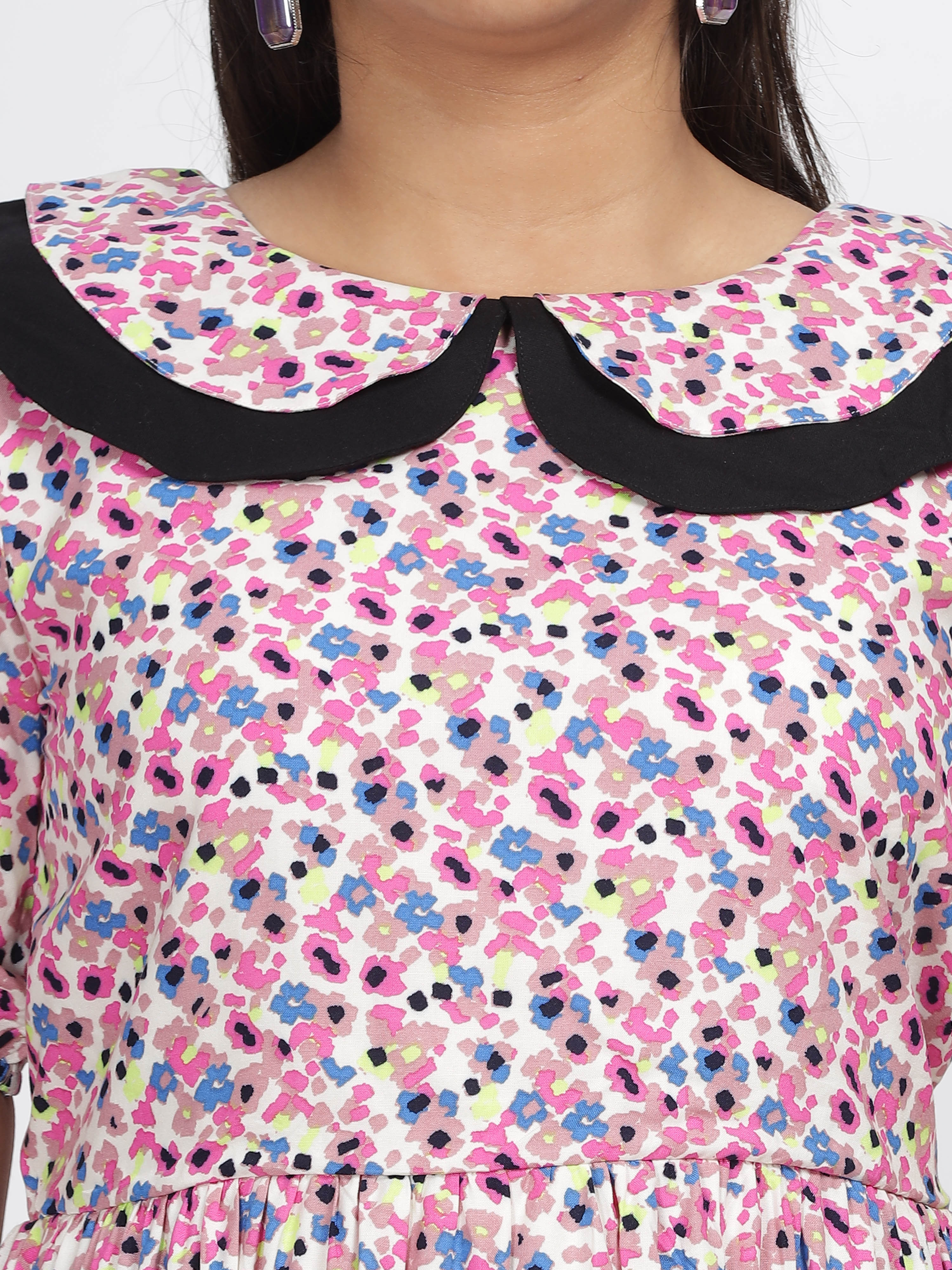 Peter pan collar kurti hotsell