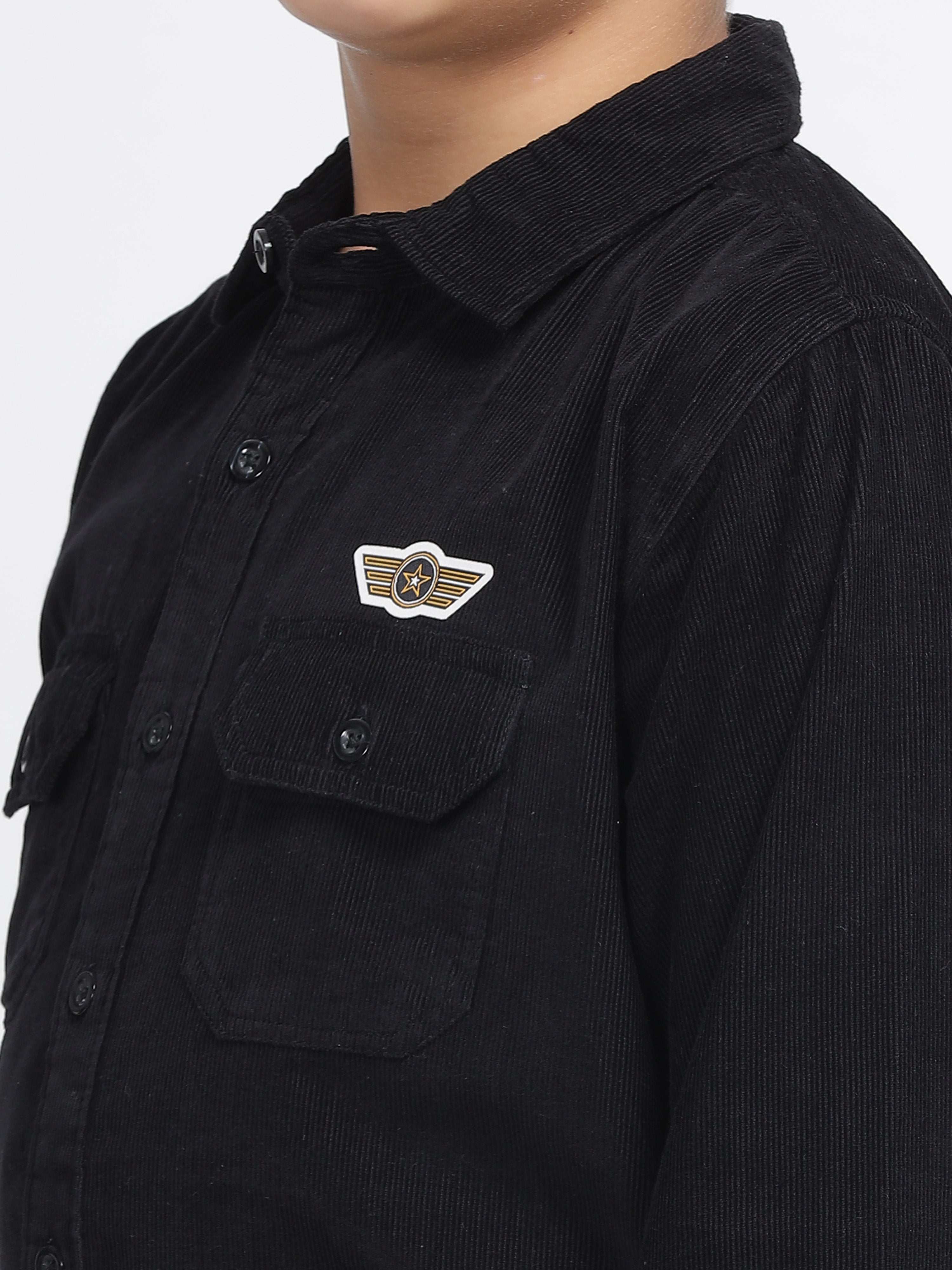 Black Onyx Patch Pocket Shirt