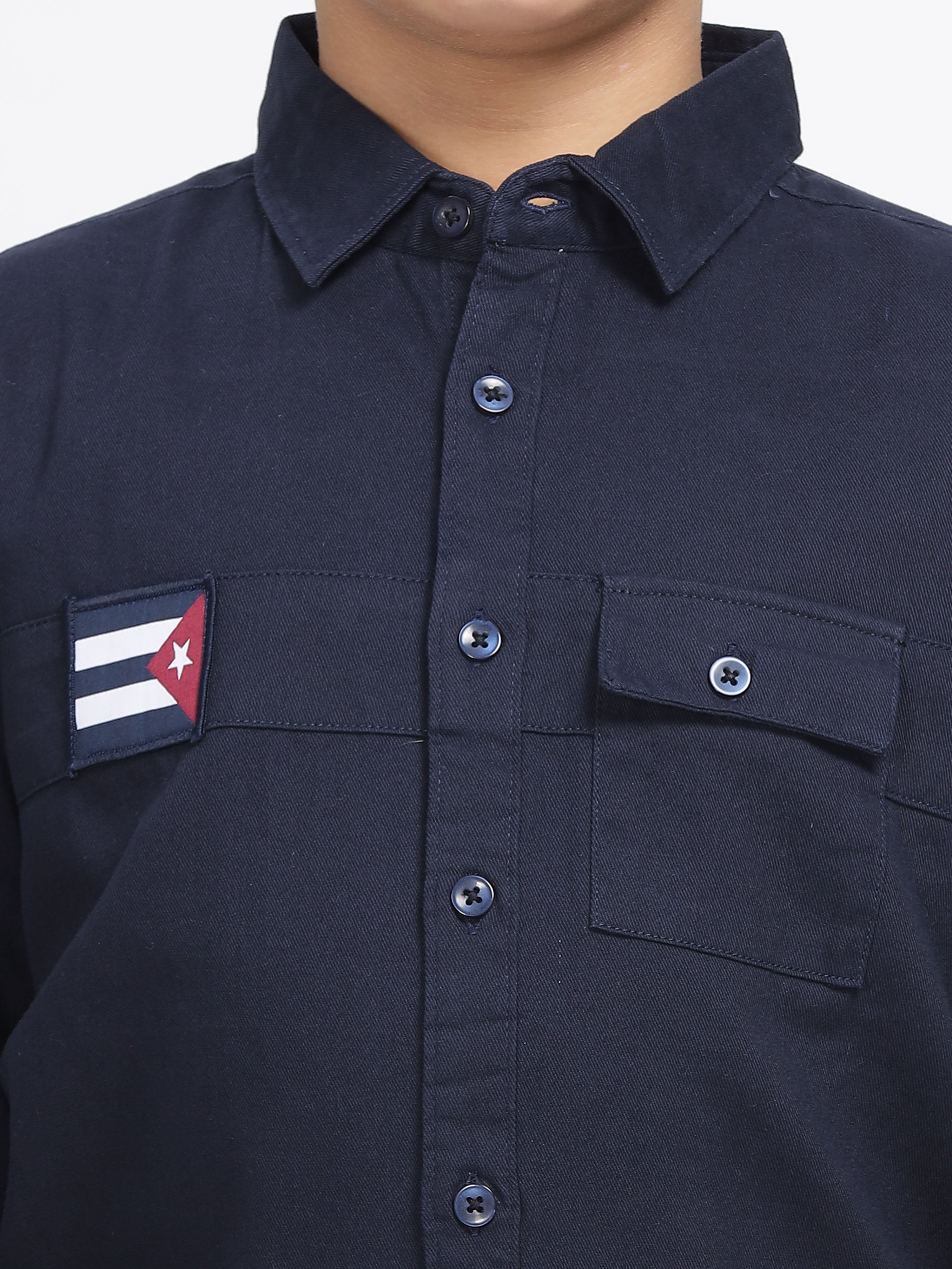 Navy Explorer Patch Pocket Shirt