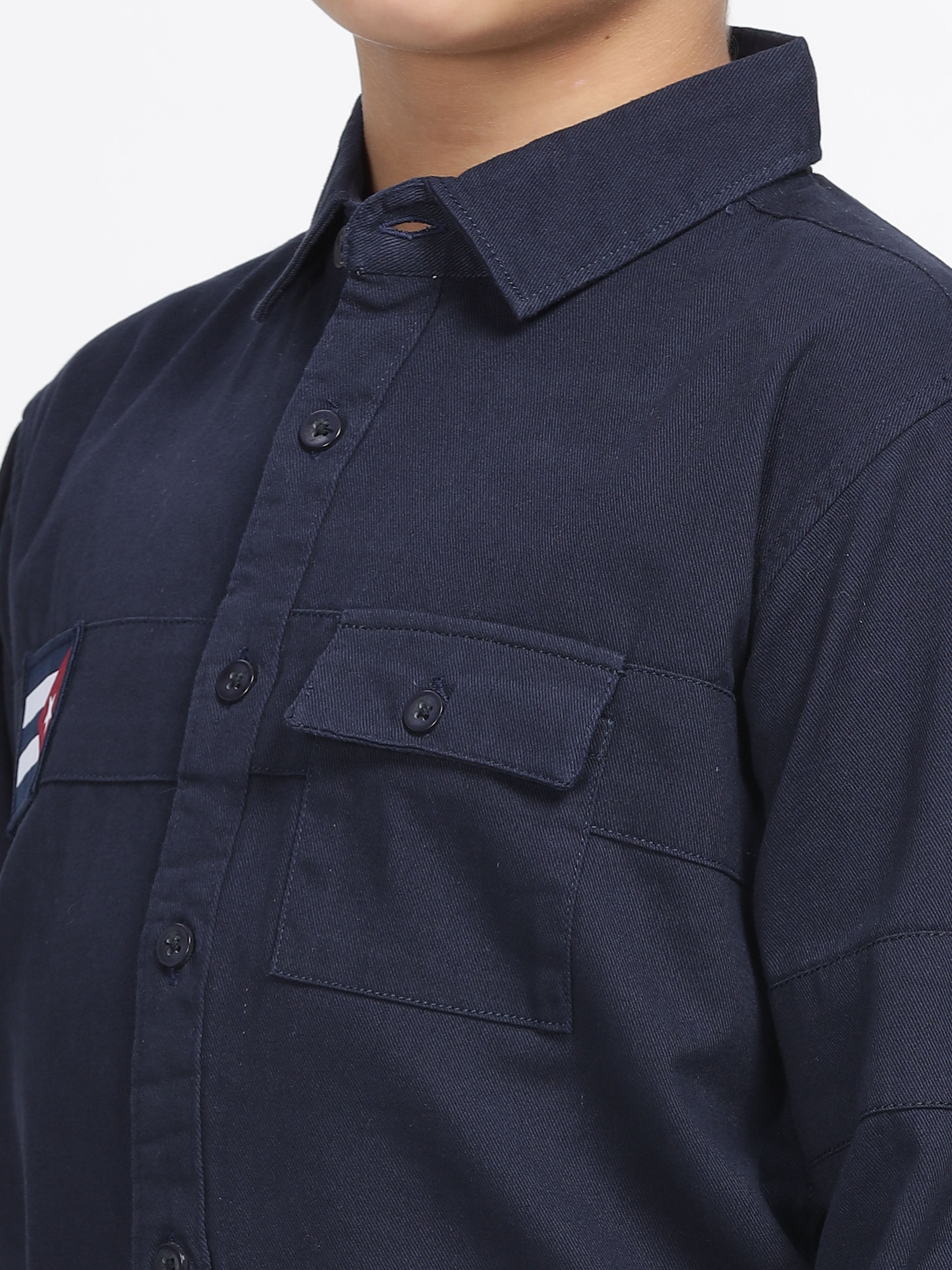 Navy Explorer Patch Pocket Shirt