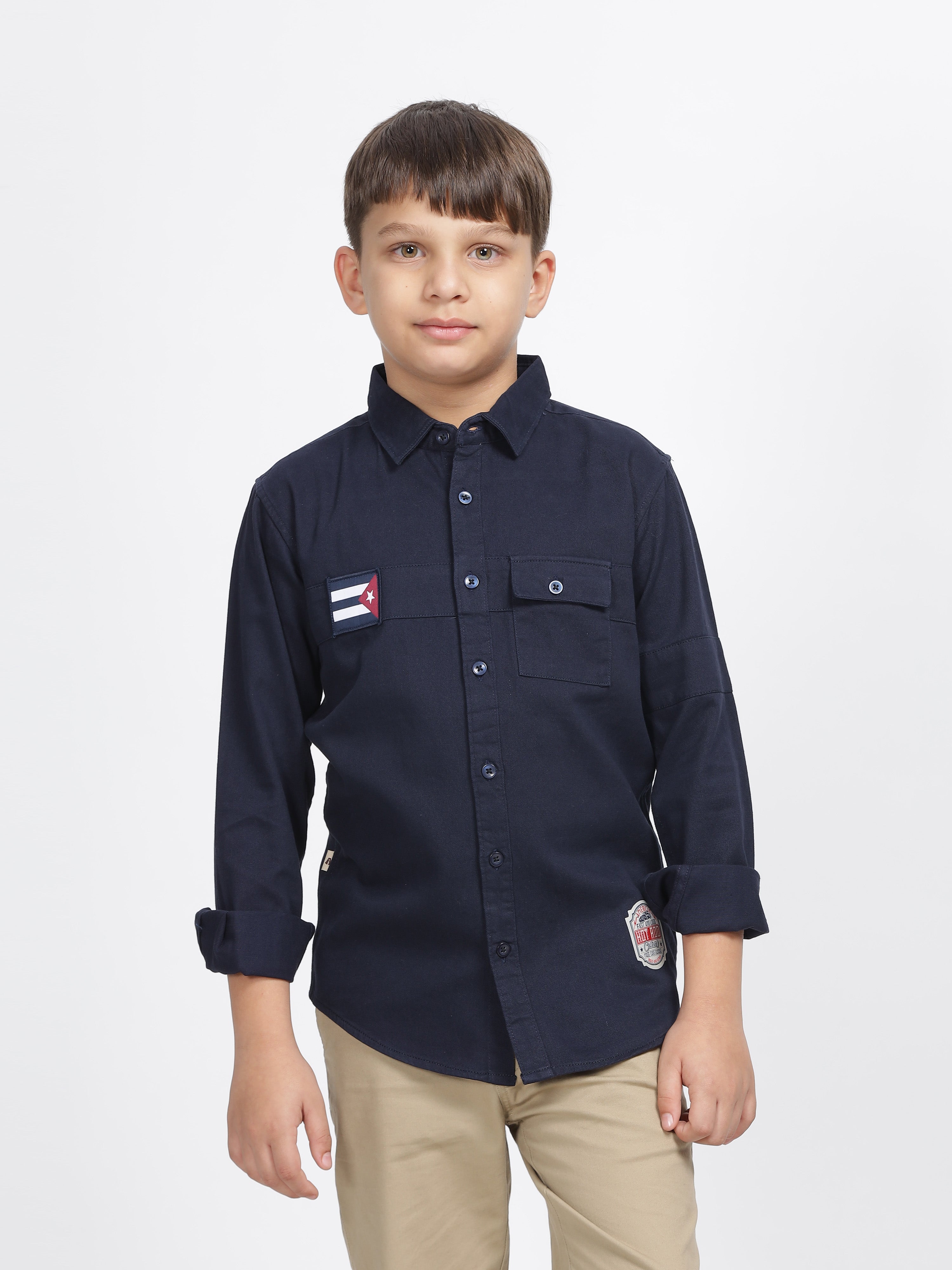 Navy Explorer Patch Pocket Shirt