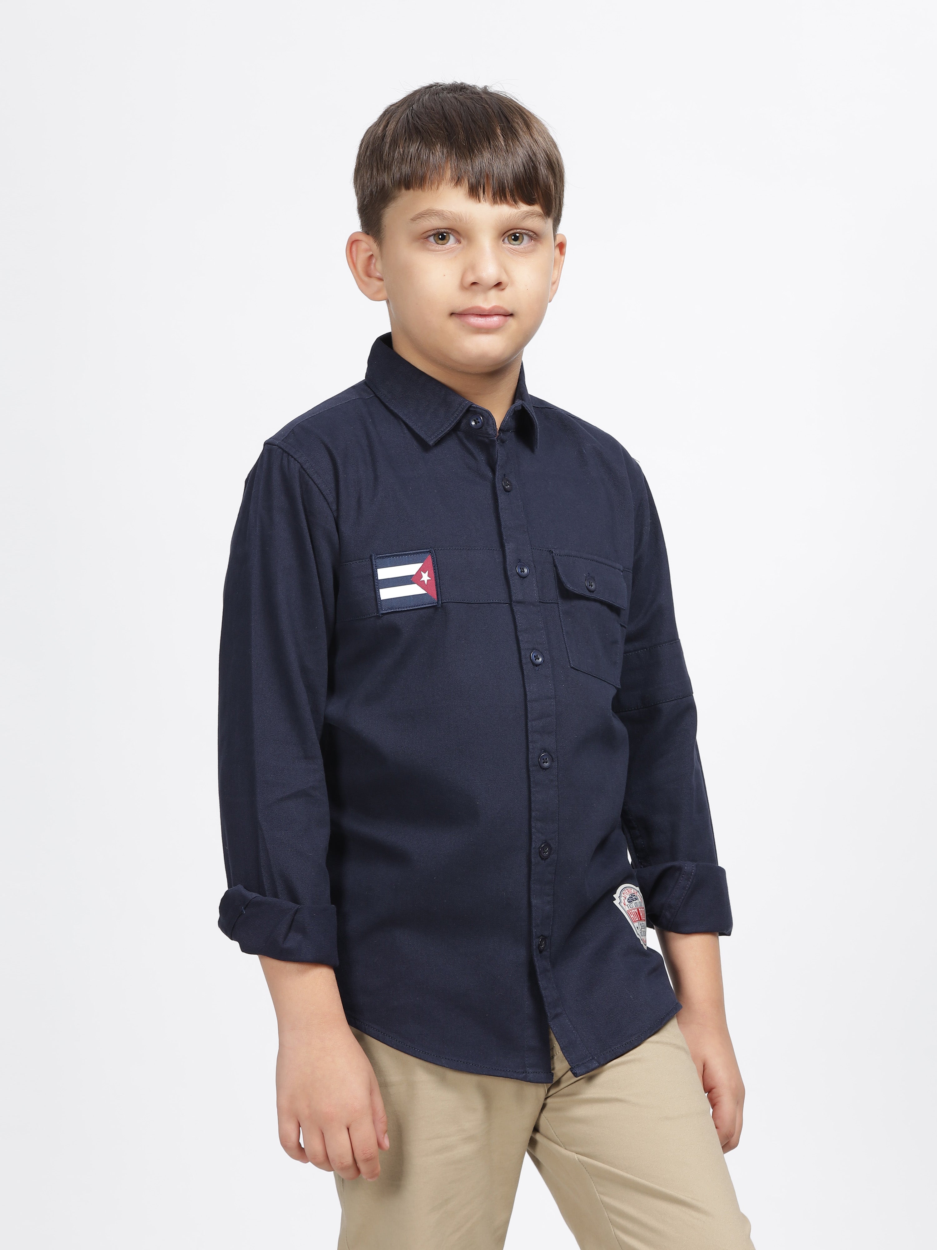 Navy Explorer Patch Pocket Shirt