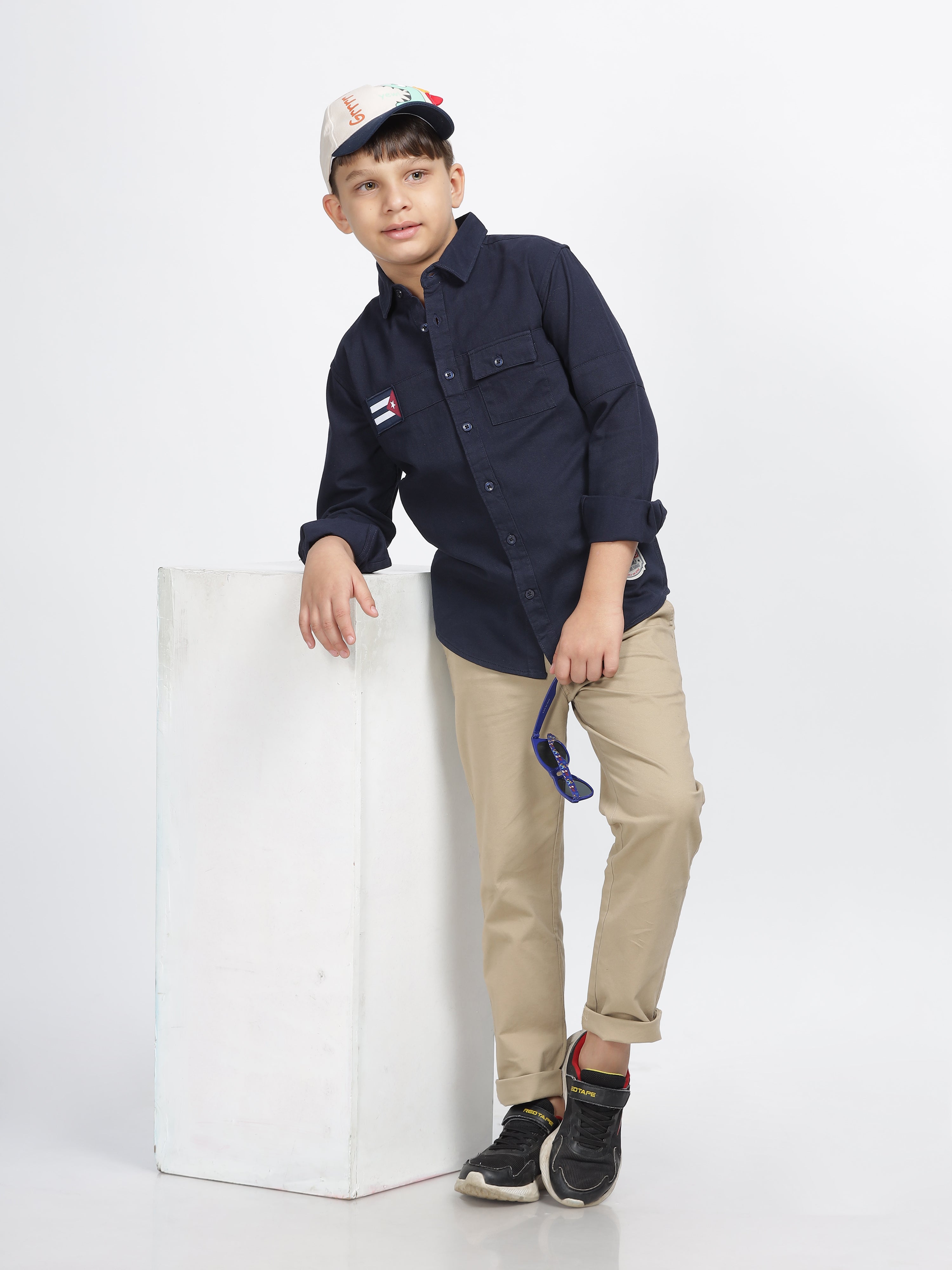 Navy Explorer Patch Pocket Shirt