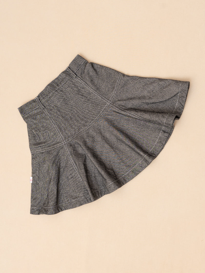 Heather Grey Flared Skirt