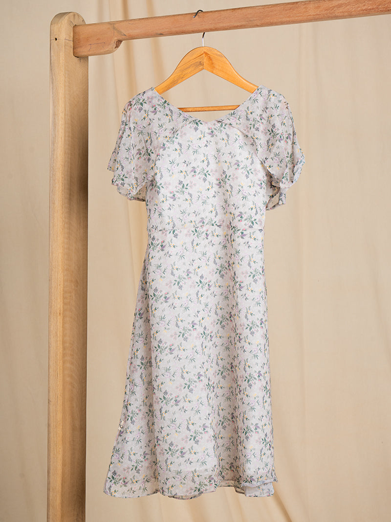 Floral Chiffon Frock