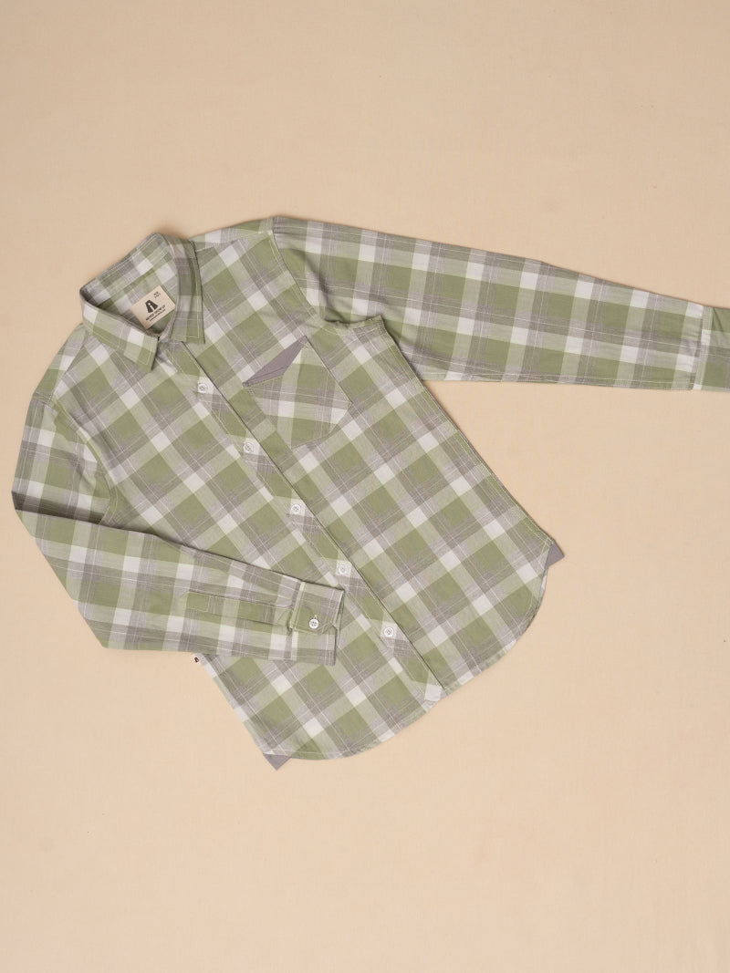 Olive Meadow Plaid Shirt