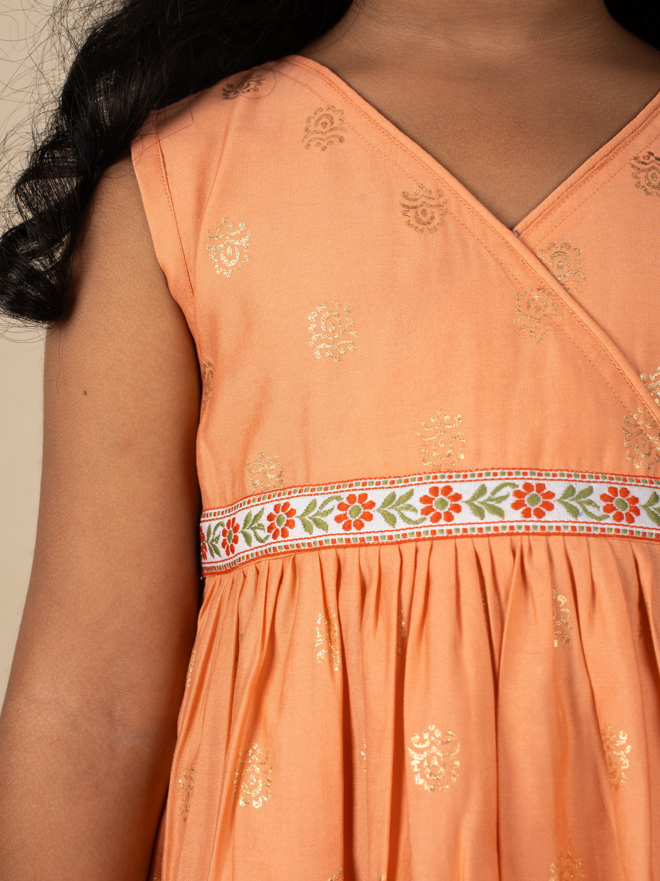 Peach Meadow Wrap Frock