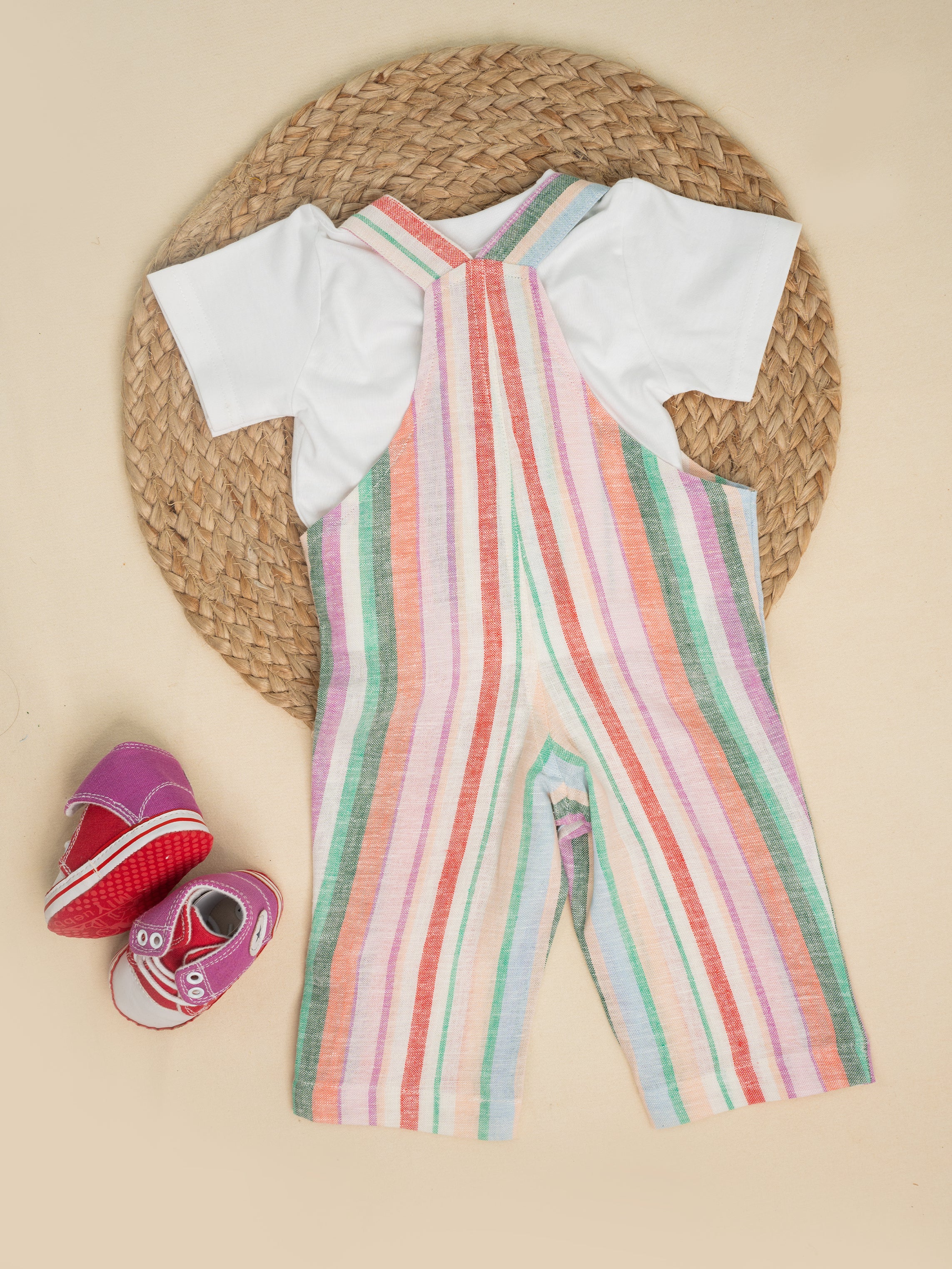 Candy Stripe Dungarees