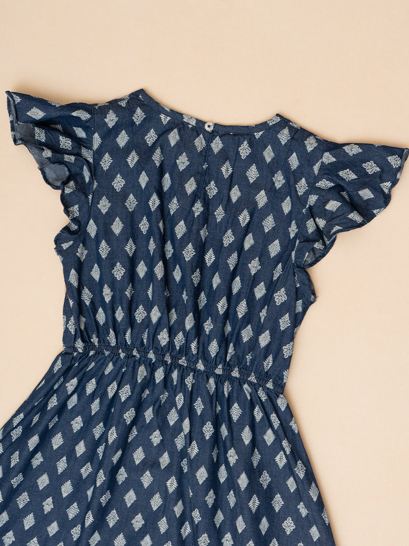 Blue Dots Delight Frock