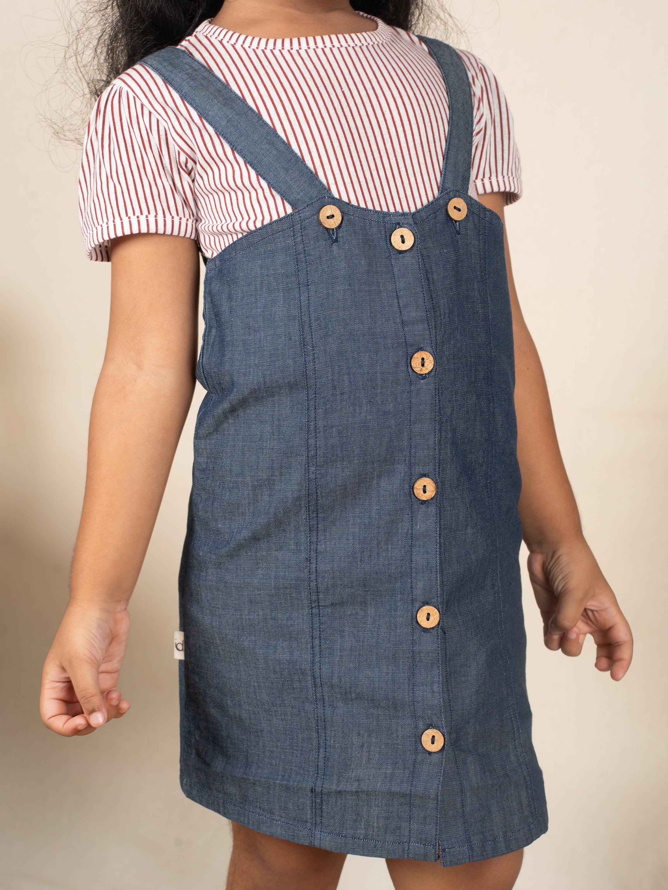 Ruby Stripes Pinafore