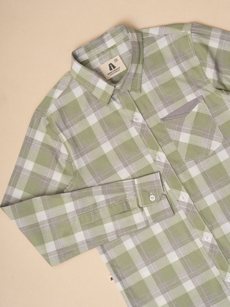 Olive Meadow Plaid Shirt