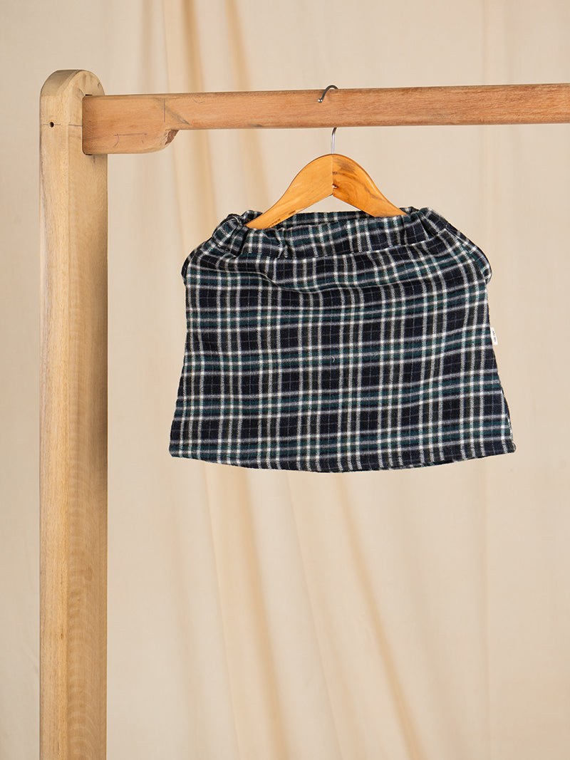 Plaid Pull-On Skirt