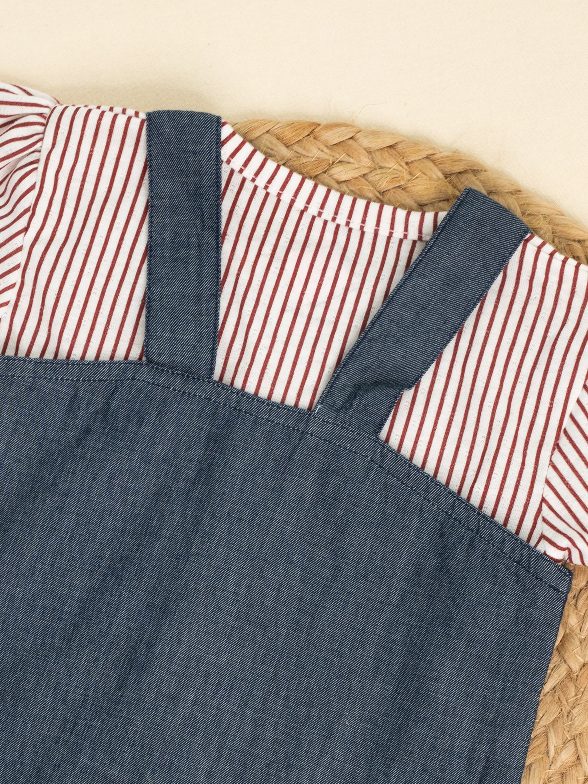 Ruby Stripes Pinafore