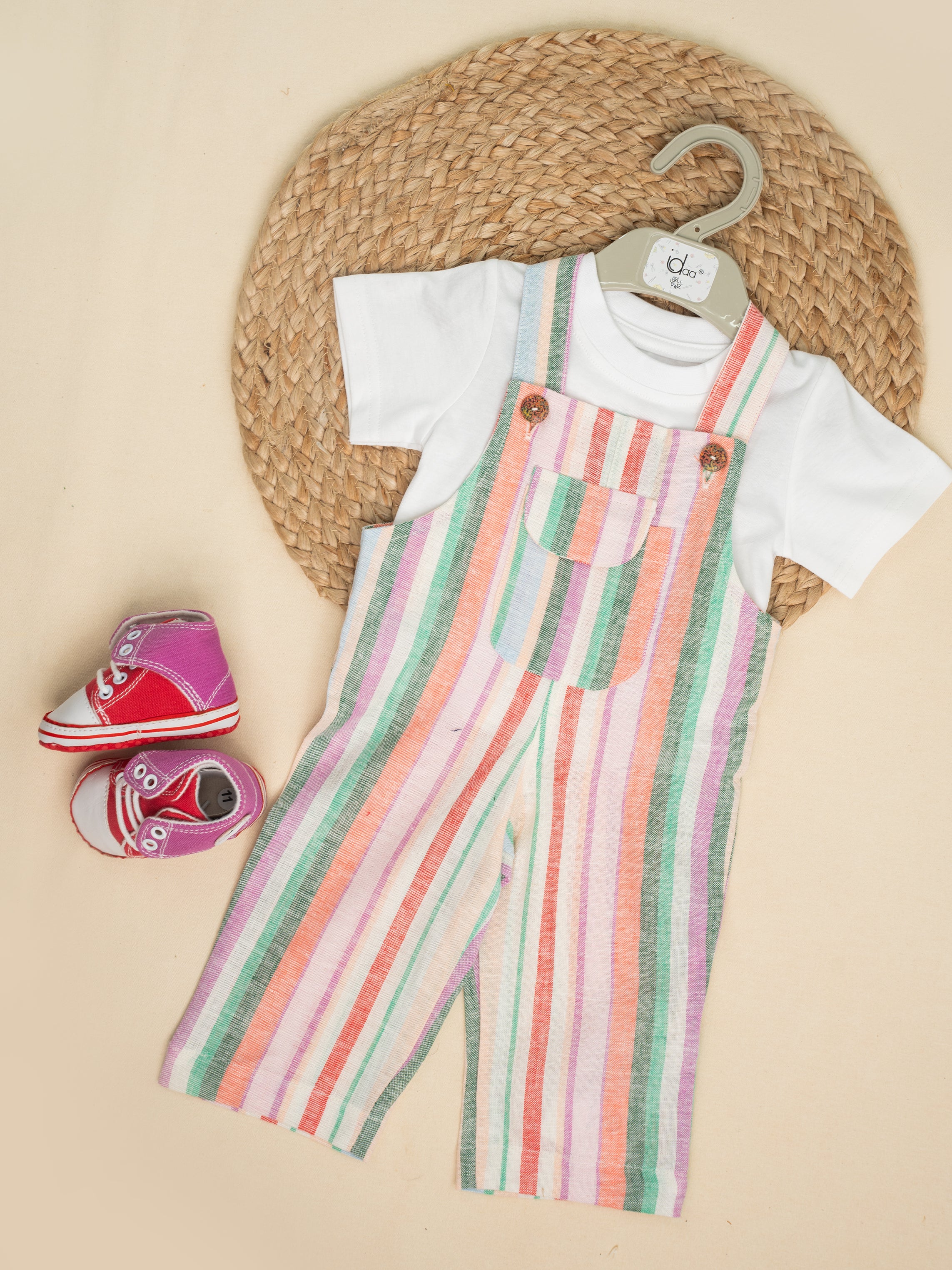 Candy Stripe Dungarees