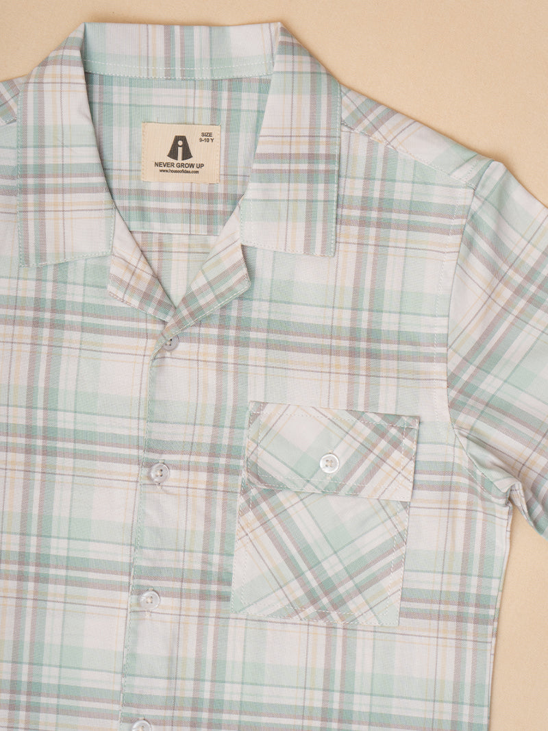 Minty Fresh Plaid Shirt