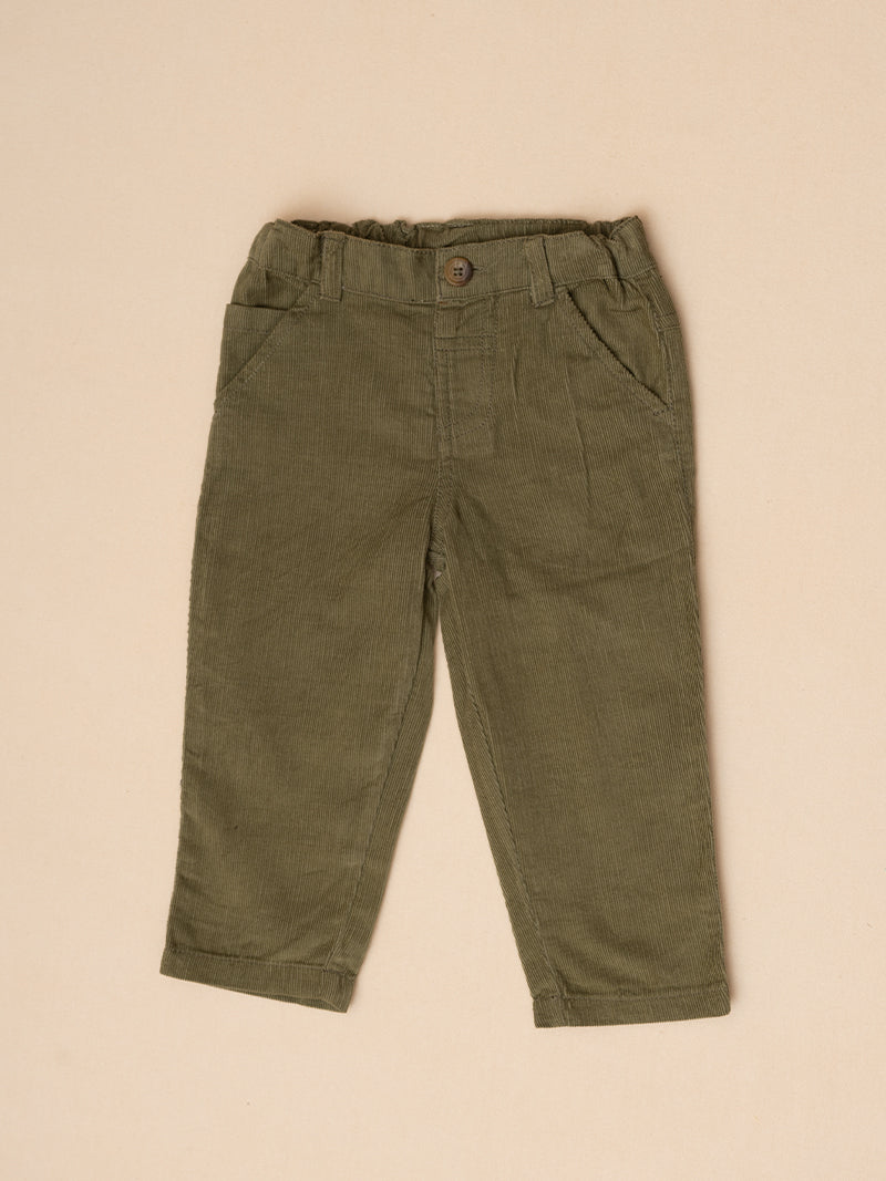 Roaring Dino Tee and Olive Green Pants Set