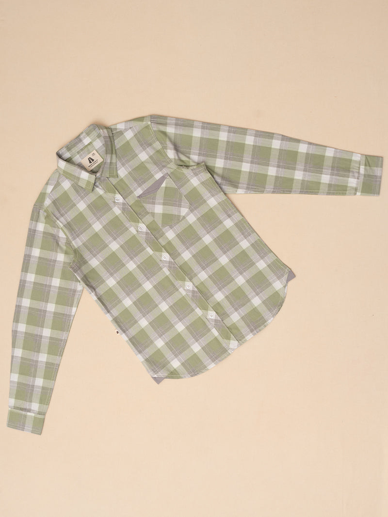 Olive Meadow Plaid Shirt