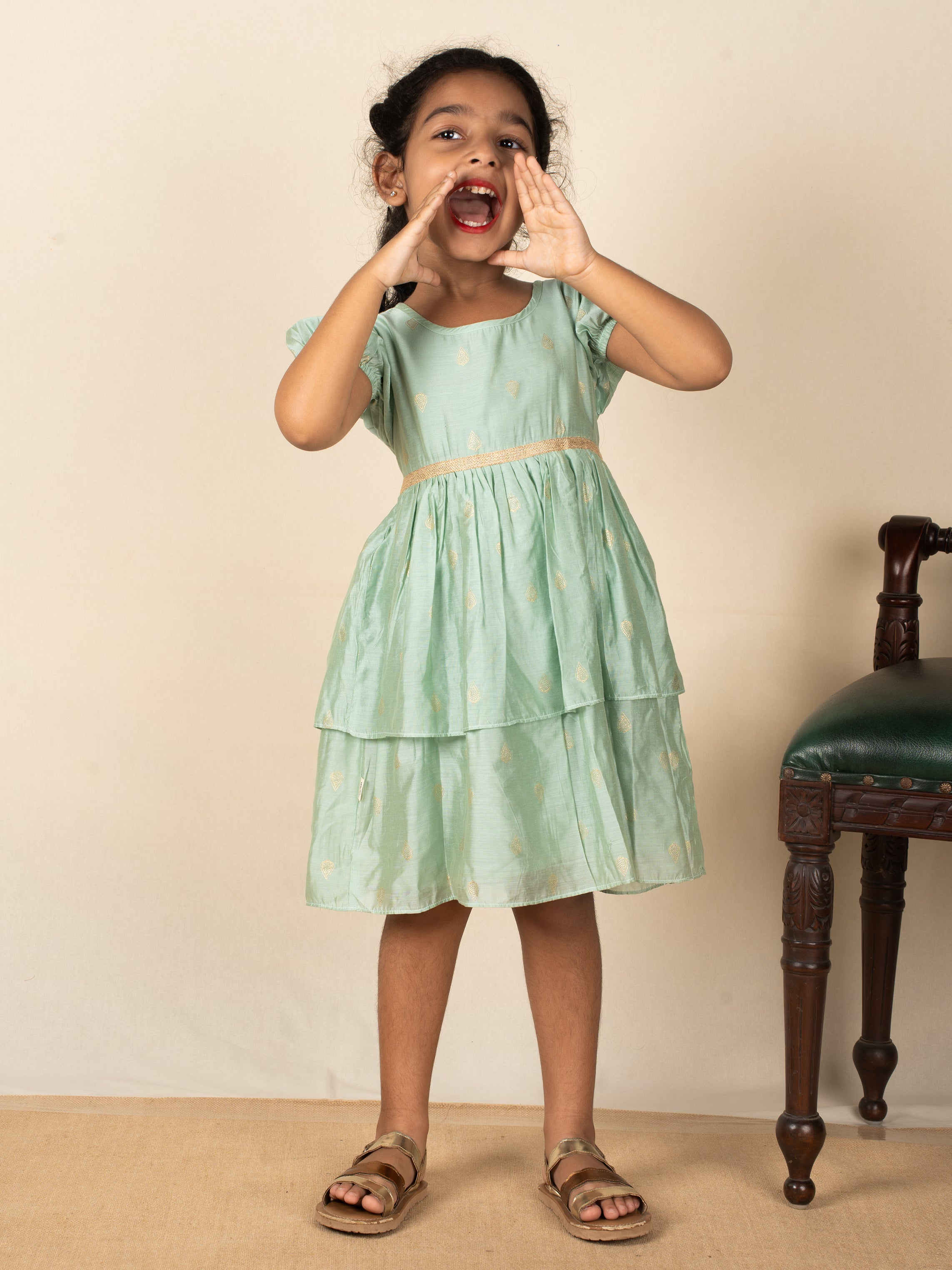 Minty Meadows Frock