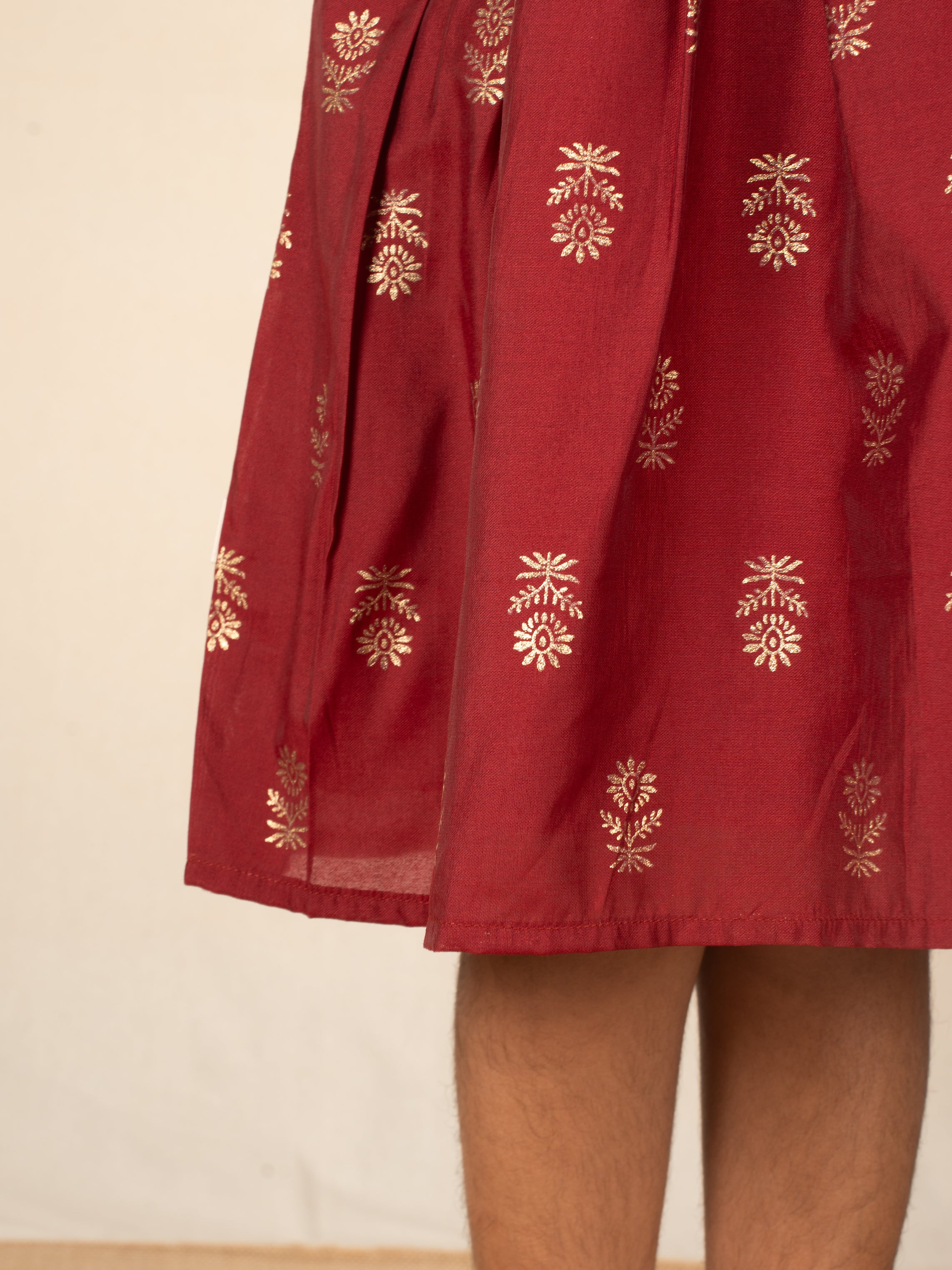 Crimson Bloom Frock