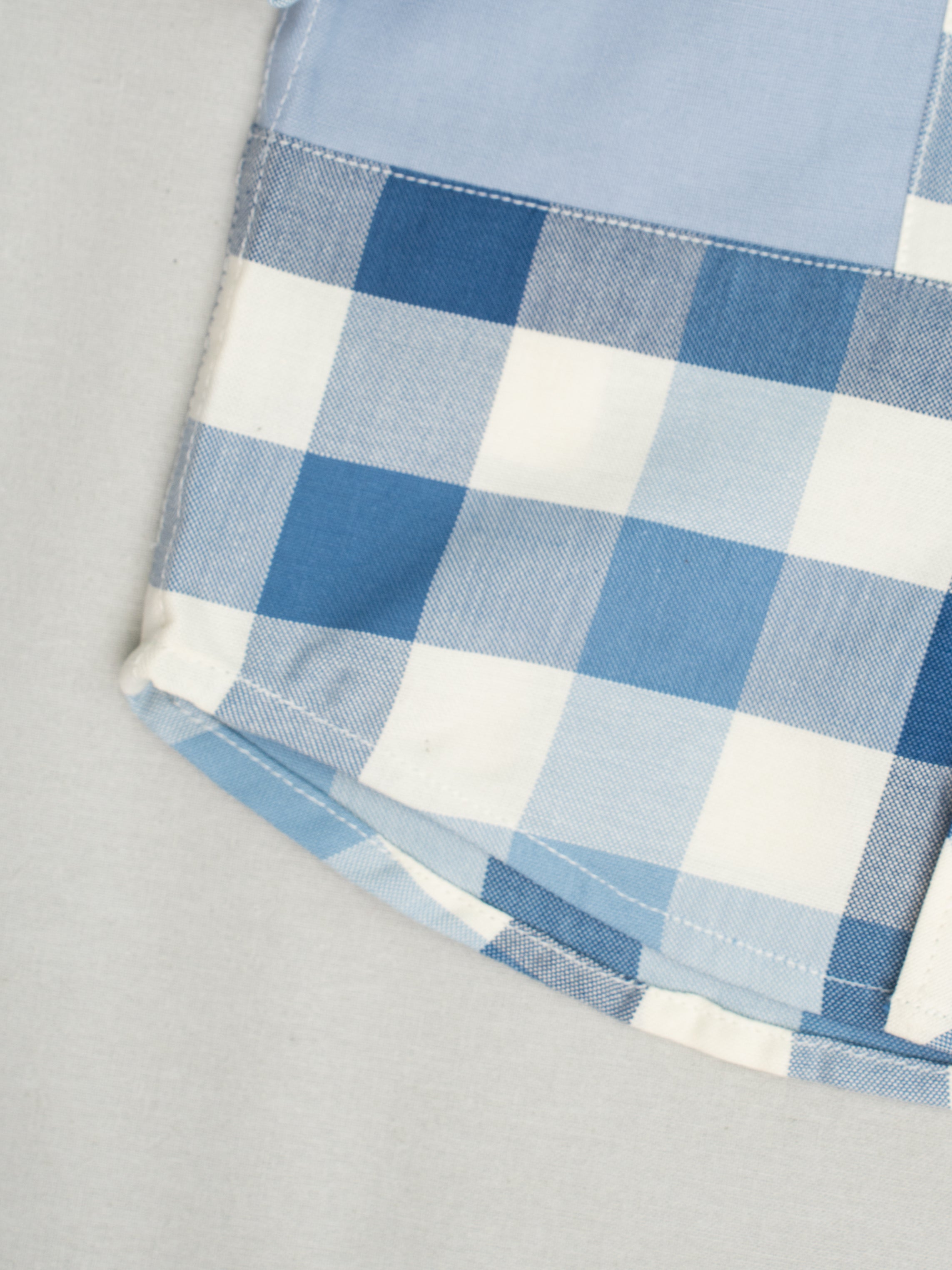 Blueberry Checkered Cotton Shirt