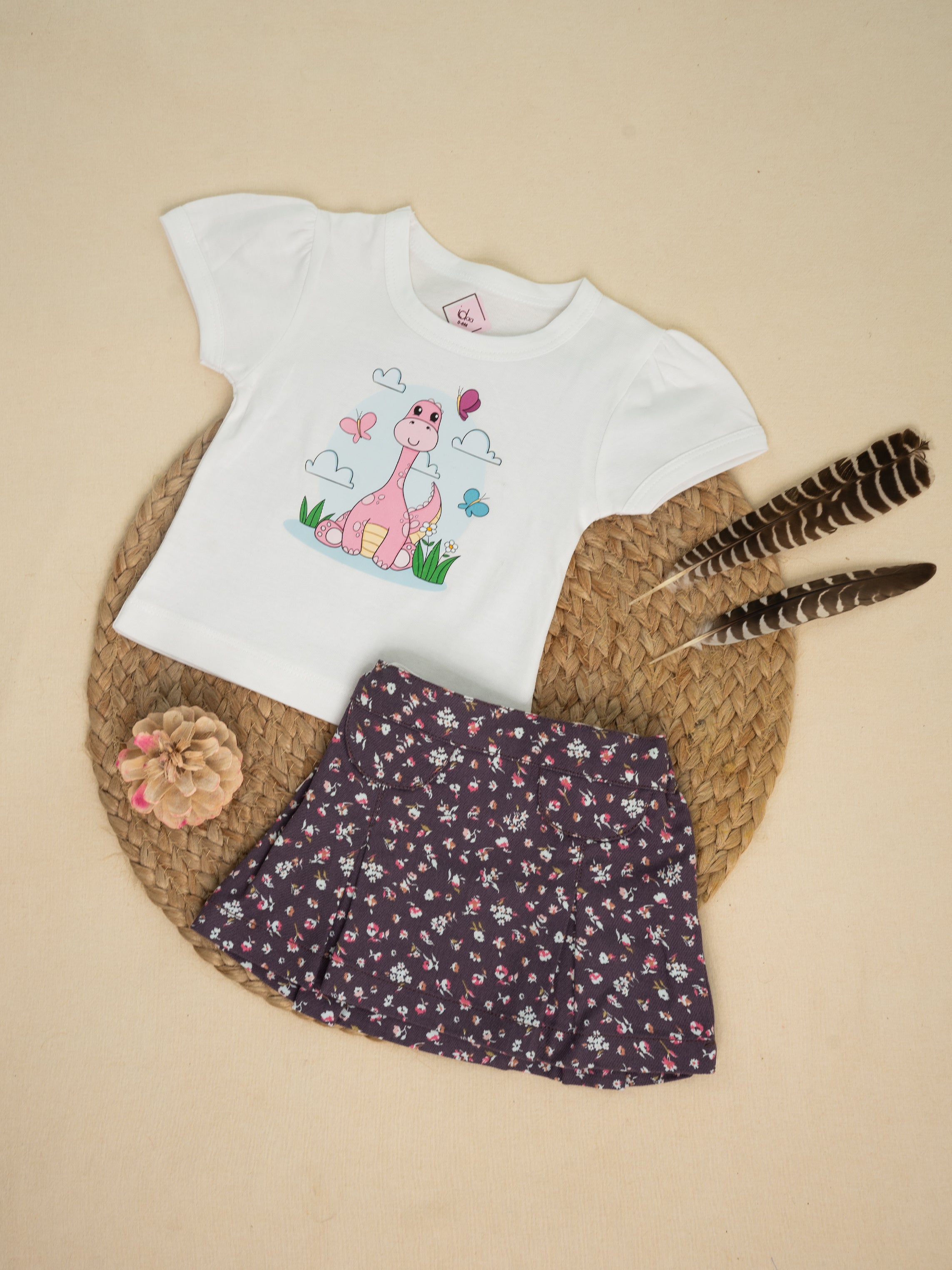 Floral Dino Playtime Outfit