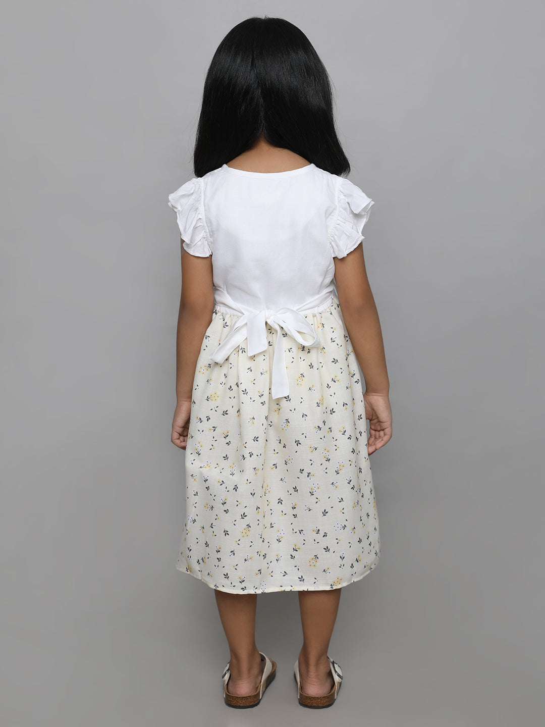 White Blossom Button-Down Frock