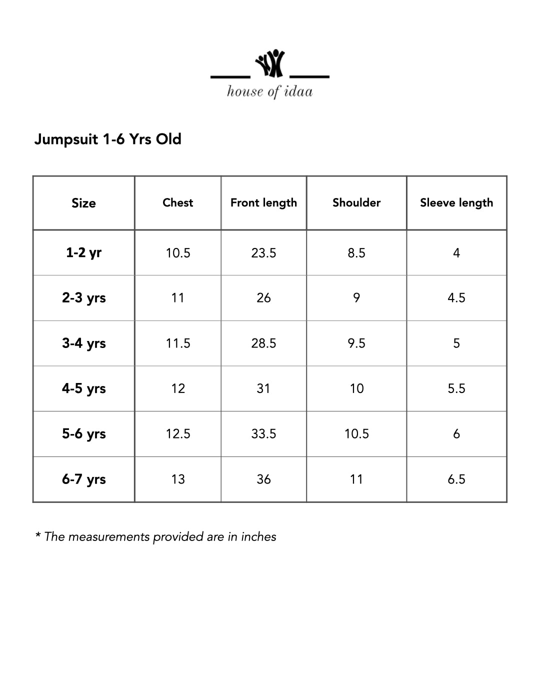 Monochrome Geometric Jumpsuit Size Guide